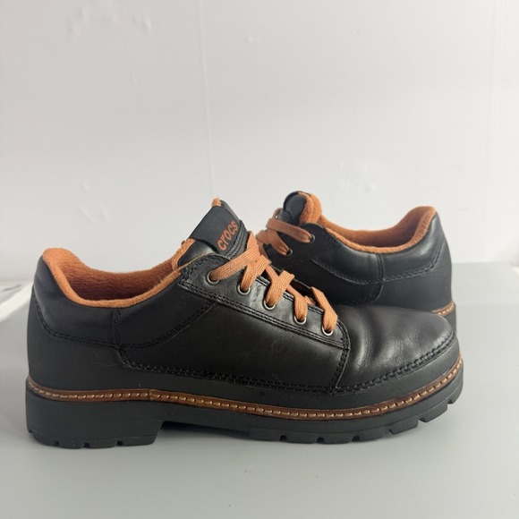 Crocs Lace Up Boulder Co Cobbler Hiker Leather Oxford Shoes Black Mens 11 M - Picture 9 of 10